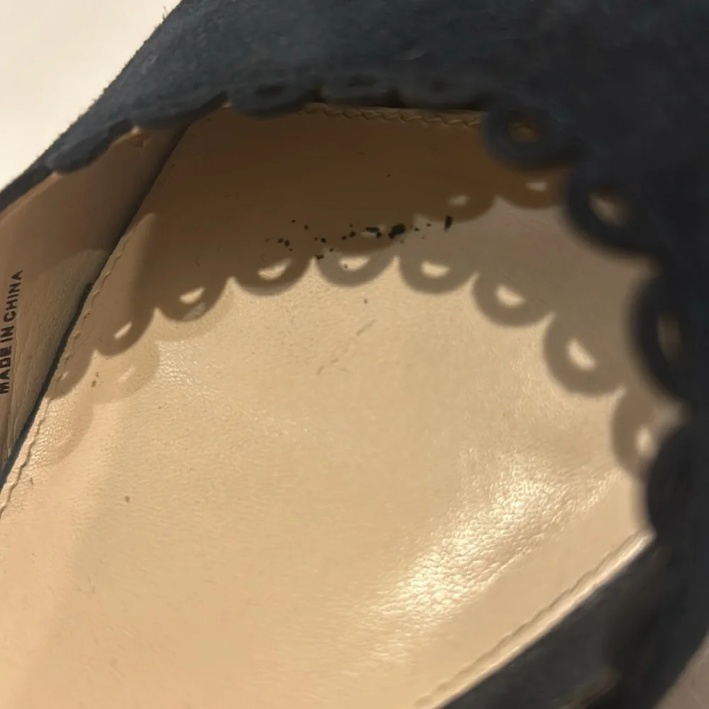 Pelle Moda Raine Platform Espadrille Sandal Midnight Blue Suede size 9 - Picture 8 of 11